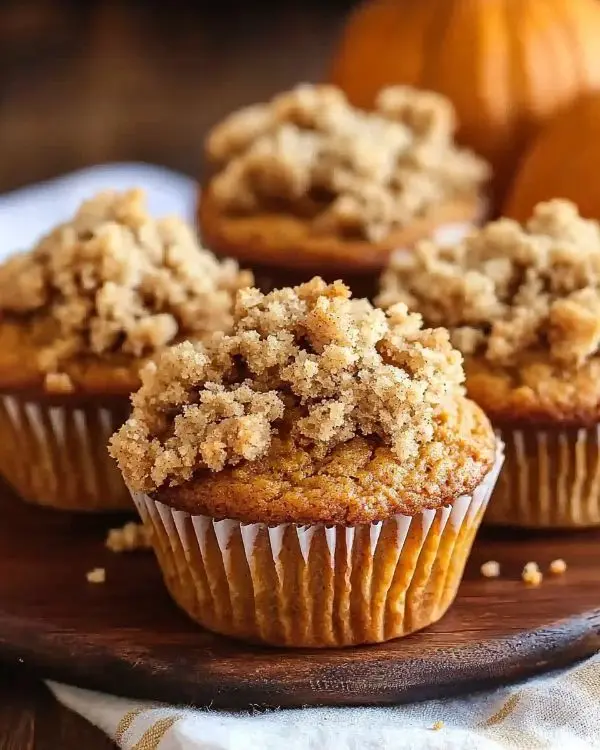 Delicious Pumpkin Crumb Muffins 4 Bakery Style Pumpkin Muffins