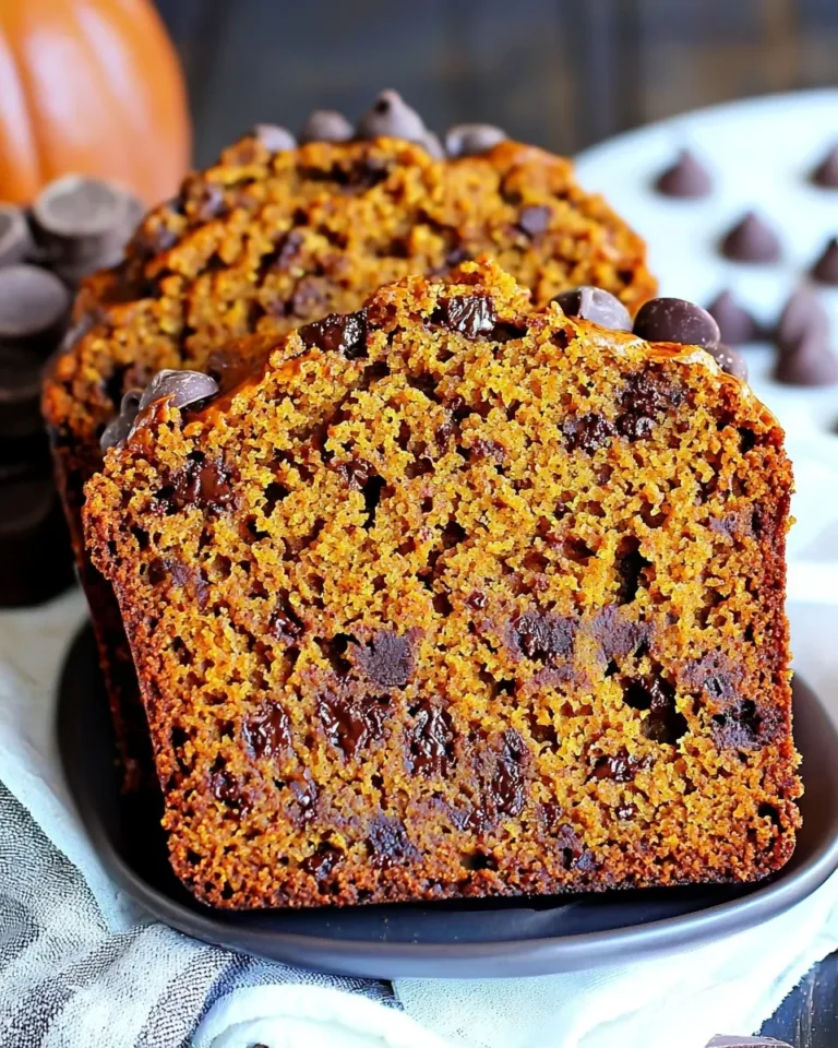 Decadent Pumpkin Bread with Chocolate Chip