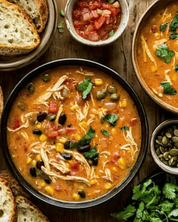 Velvety Chicken Tortilla Soup 4 Delish Chicken Tortilla Soup