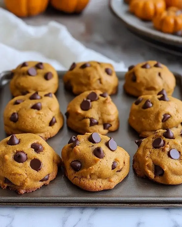 Easy Pumpkin Chocolate Chip Cookies