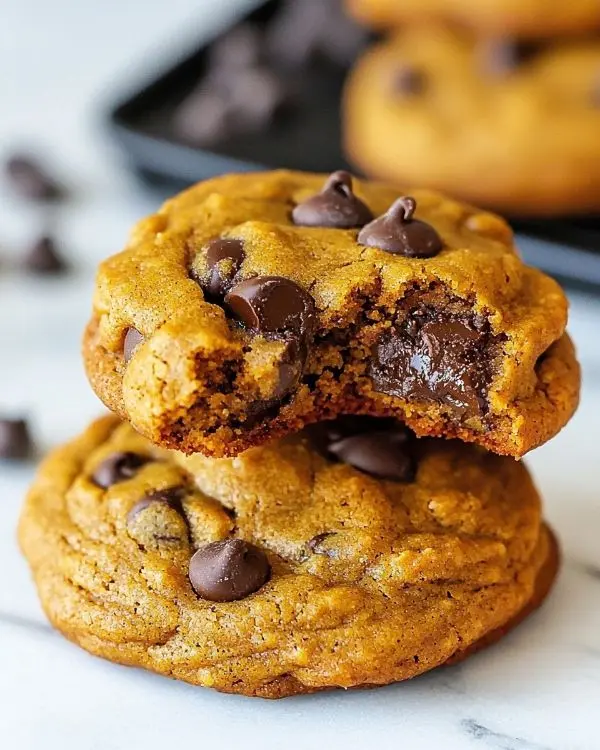 Healthy Pumpkin Chocolate Chip Cookies