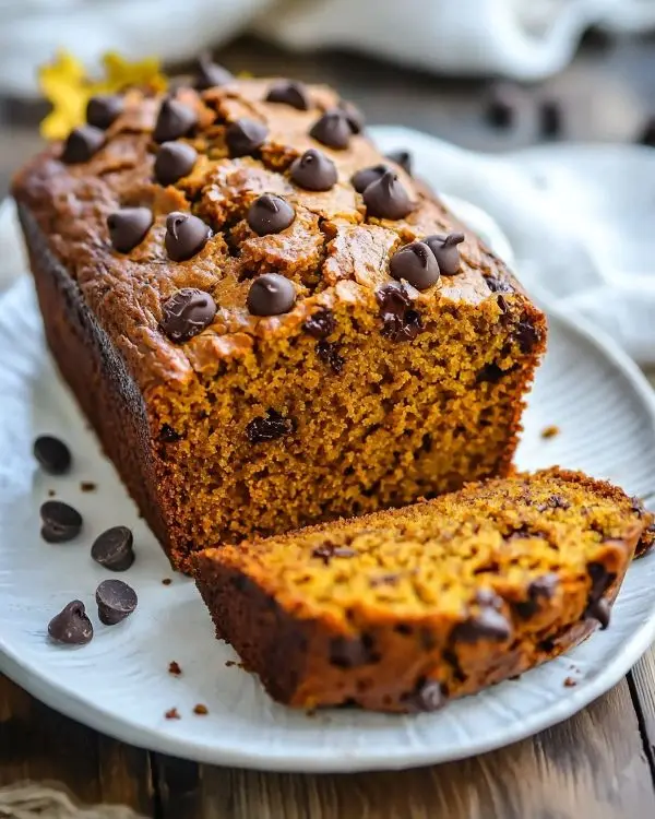 Decadent Pumpkin Bread with Chocolate Chips 4 Homemade Pumpkin Bread Recipe