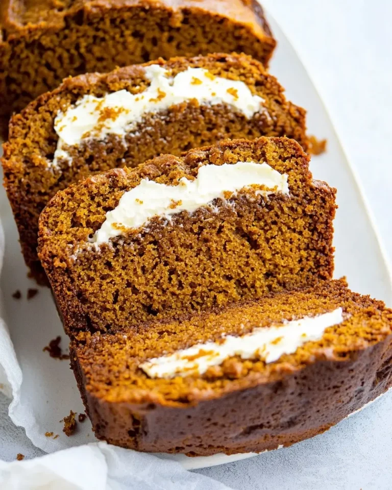 Pumpkin Bread with Cream Cheese