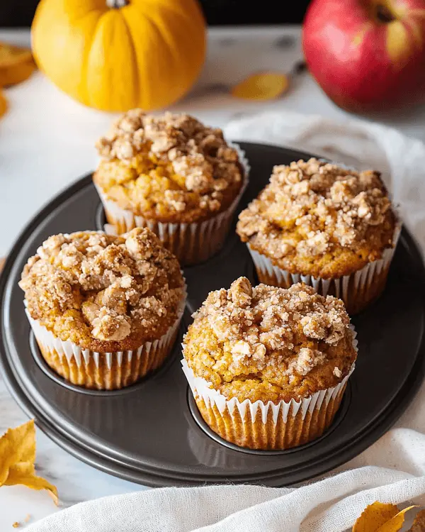 Apple Pumpkin Streusel Muffins 4 Pumpkin Recipes Muffins