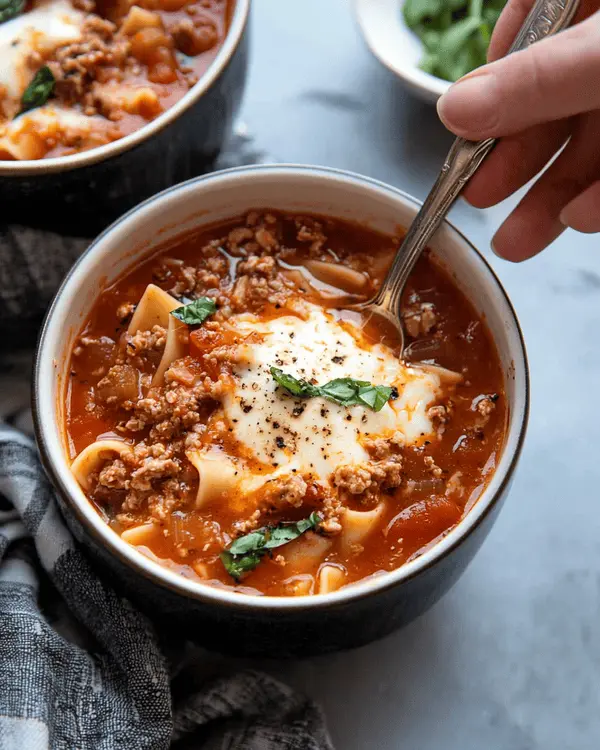 One Pot Lasagna Soup 4 Simple Lasagna Soup Recipe