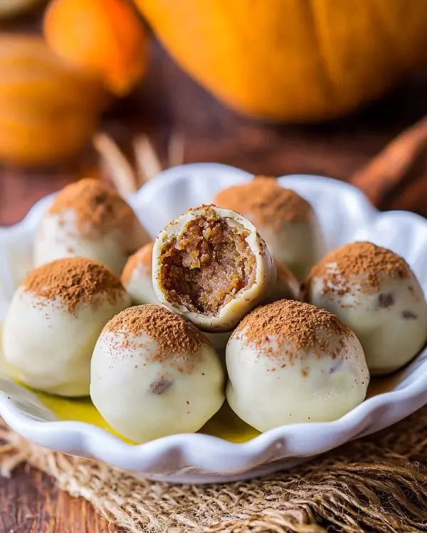 Easy Pumpkin Truffle Recipe 3 Spiced Pumpkin Truffles
