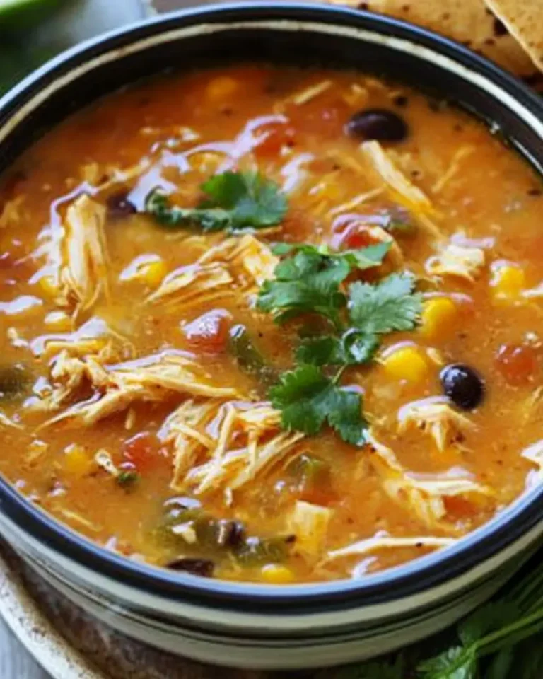 Velvety Chicken Tortilla Soup