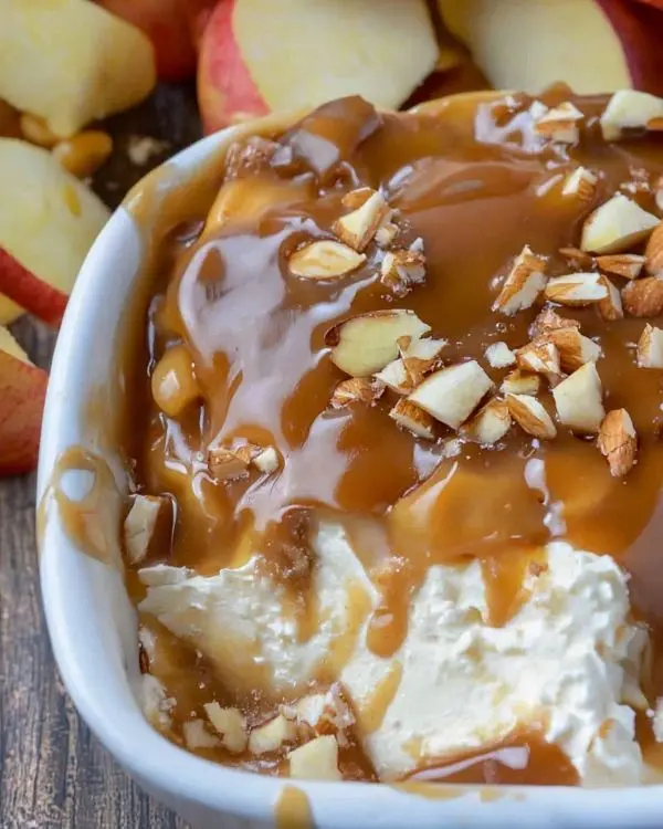 Easy Caramel Apple Cheesecake Dip 3 Apple Cheesecake Dip