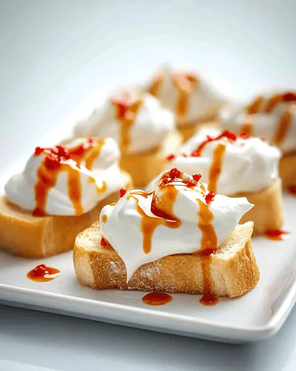 Spicy Honey Drizzled Feta Crostini 3 Best Bread Appetizer