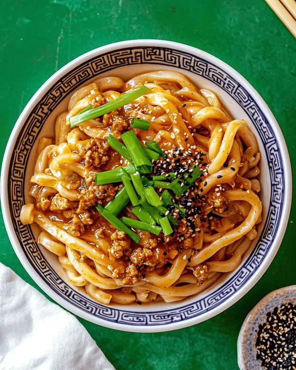Chili Oil Udon Noodles 2 Chili crisp noodles