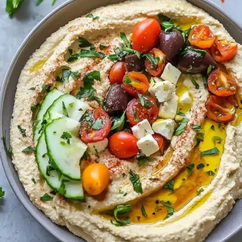 Greek Style Loaded Hummus