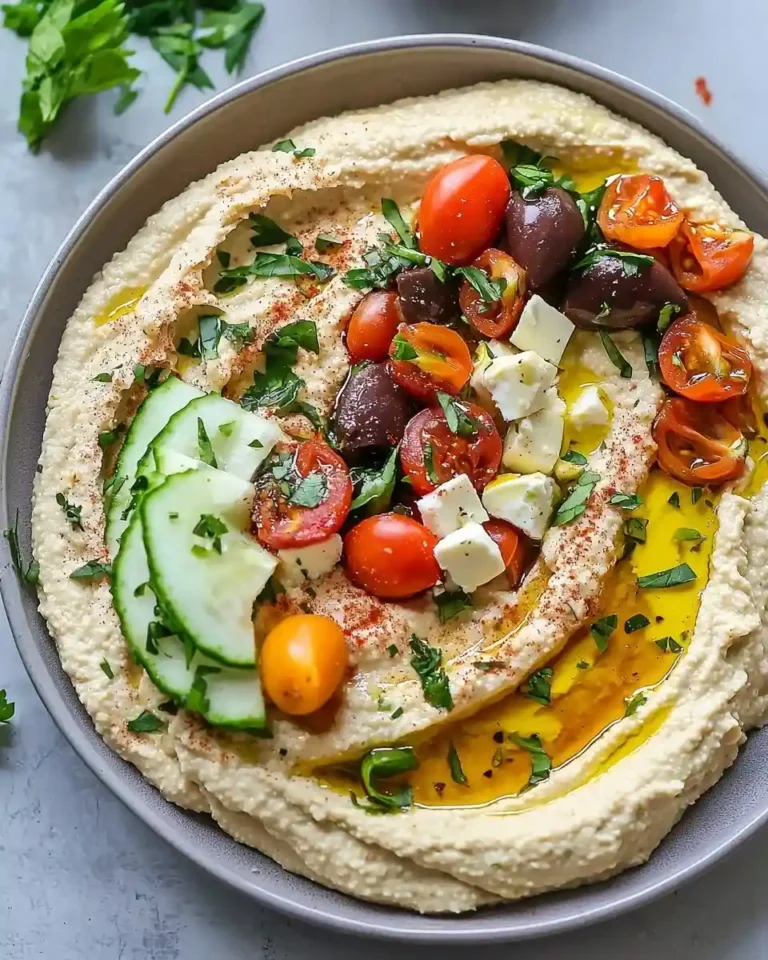 Greek Style Loaded Hummus