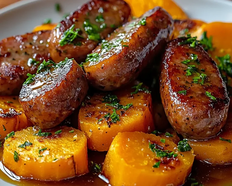 Honey Garlic Sausage Sweet Potatoes