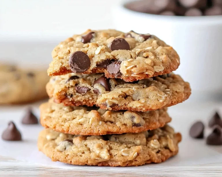 Peanut Butter Oatmeal Chocolate Chip Cookies