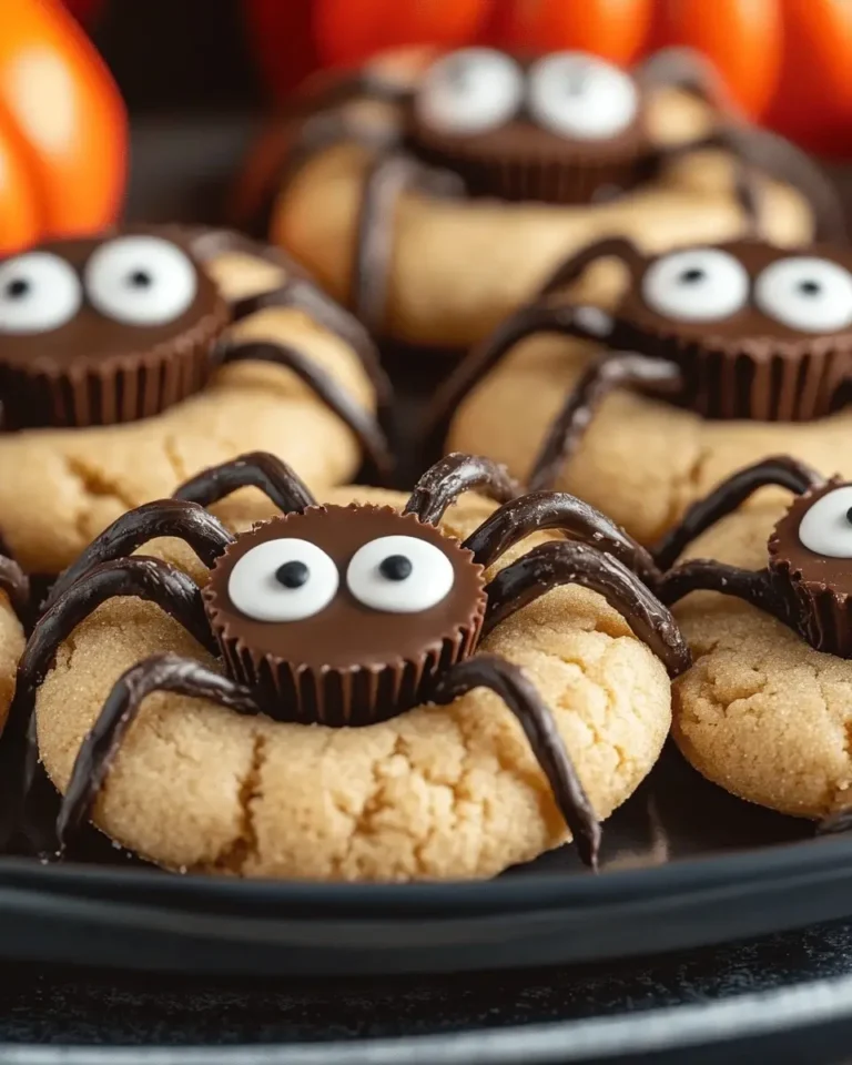 Peanut Butter Spider Cookies