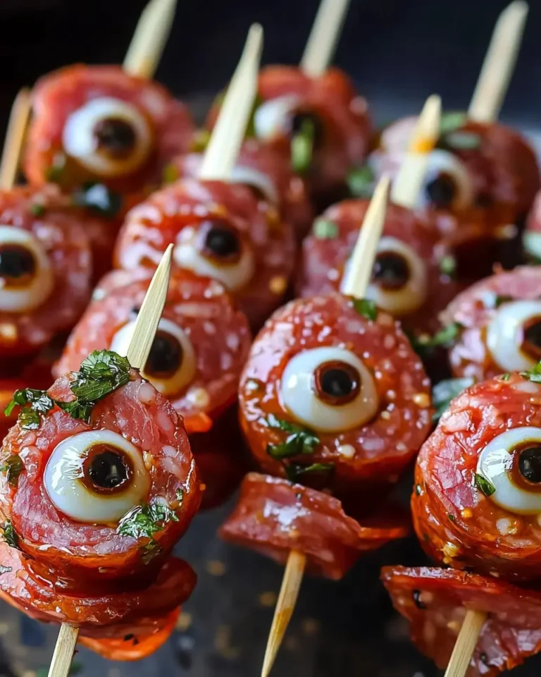 Salami Mozzarella Eyeballs