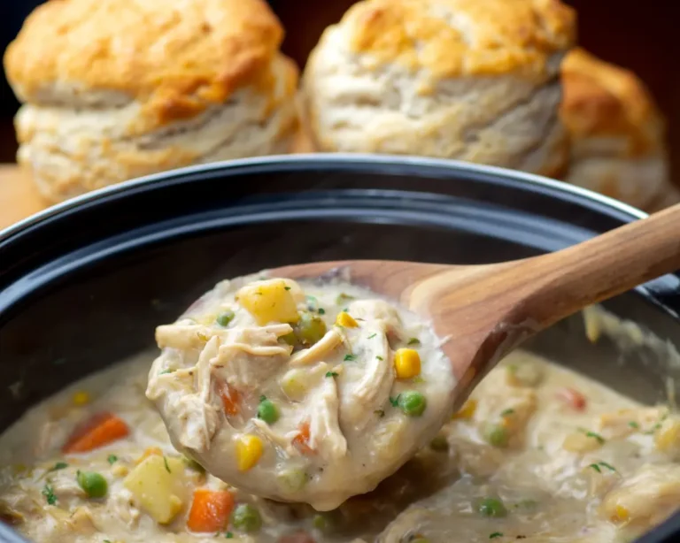 Simple Crockpot Chicken Pot Pie