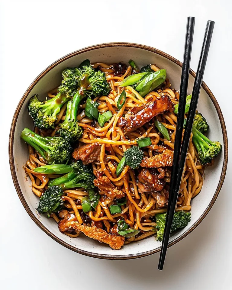 Vegan Sesame Yaki Udon Noodles