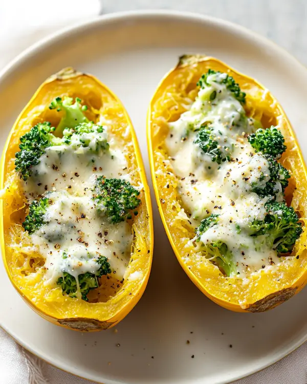 broccoli cheese spaghetti squash
