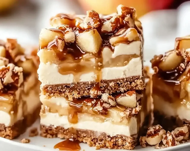 Caramel Apple Cheesecake Bars