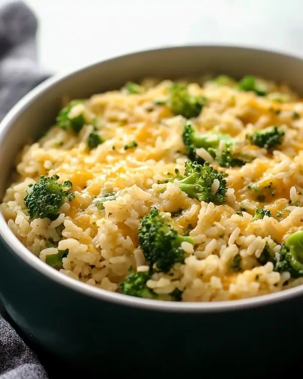 Cheesy Broccoli and Rice Bake Recipe