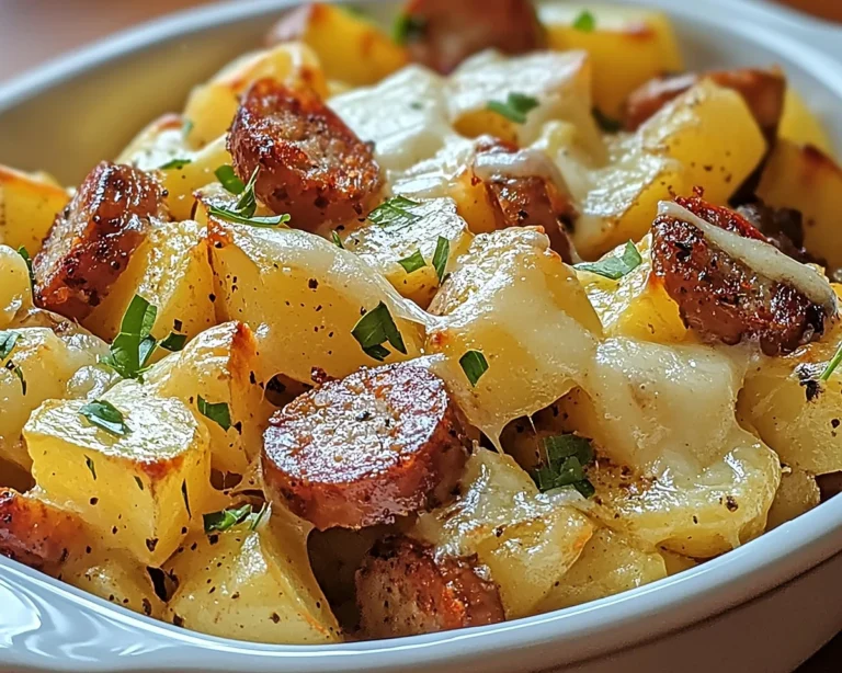 Cheesy Ranch Potatoes and Smoked Sausage