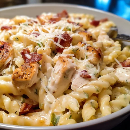 Easy Chicken Bacon Ranch Pasta 4 Chicken Bacon Ranch Pasta