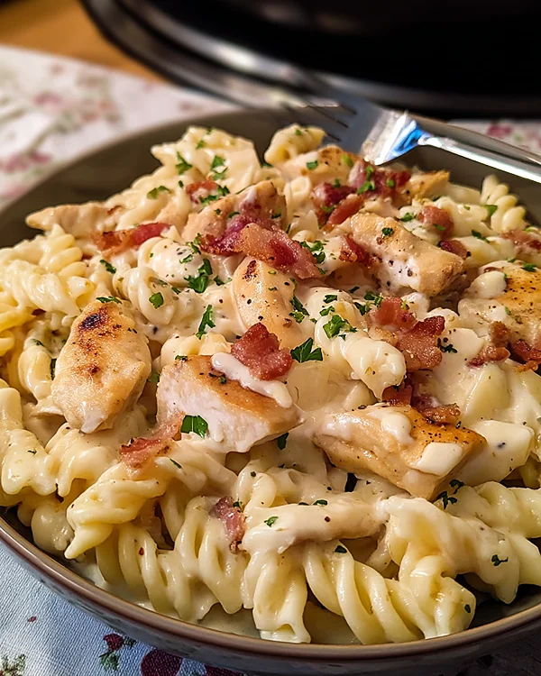 Easy Chicken Bacon Ranch Pasta 3 Chicken Bacon Ranch Pasta Recipe