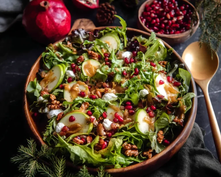 Christmas Salad with Honey Mustard Dressing