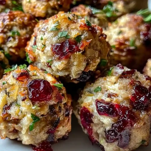 Cranberry Turkey Stuffing Balls 5 Cranberry Turkey Stuffing Balls