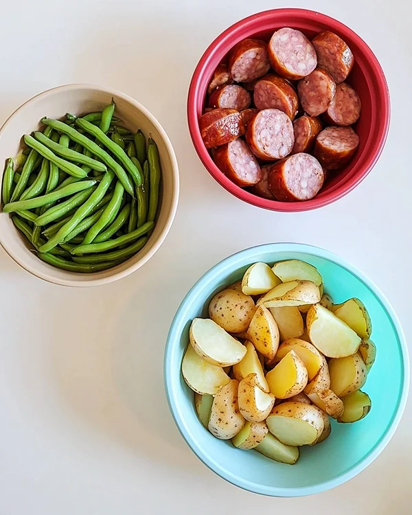 Crockpot Kielbasa and Green Beans 2 Crock Pot Kielbasa And Potatoes