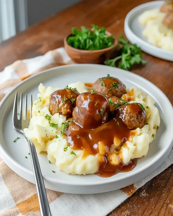 Slow Cooker Salisbury Steak Meatballs 3 Crockpot Meatball And Gravy Recipes