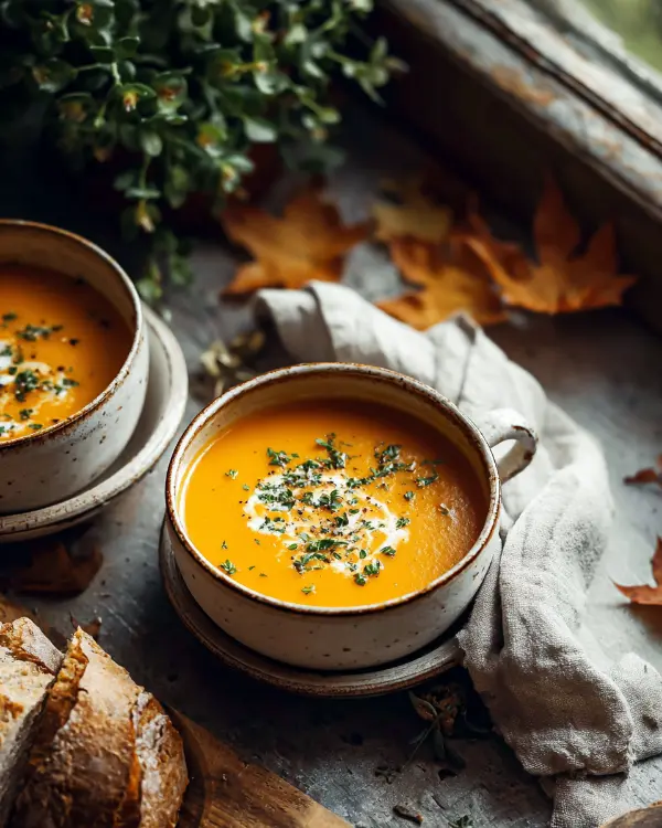 Easy Butternut Squash Sweet Potato Soup 4 Easy Autumn Soup Recipes
