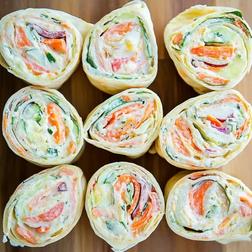 Fresh Vegetable Tortilla Roll Ups
