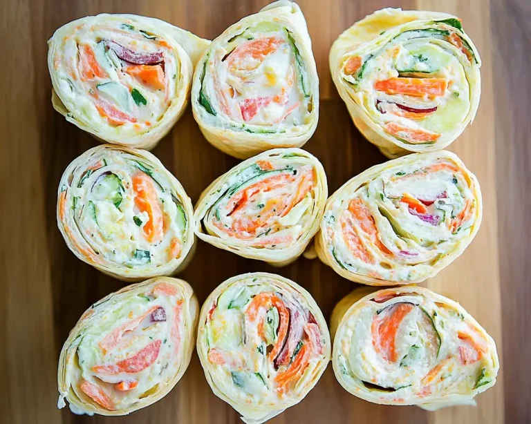 Fresh Vegetable Tortilla Roll Ups