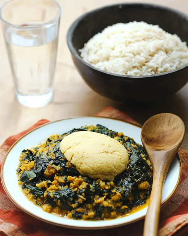 West African Egusi Soup with Fufu 4 Fufu And Egusi
