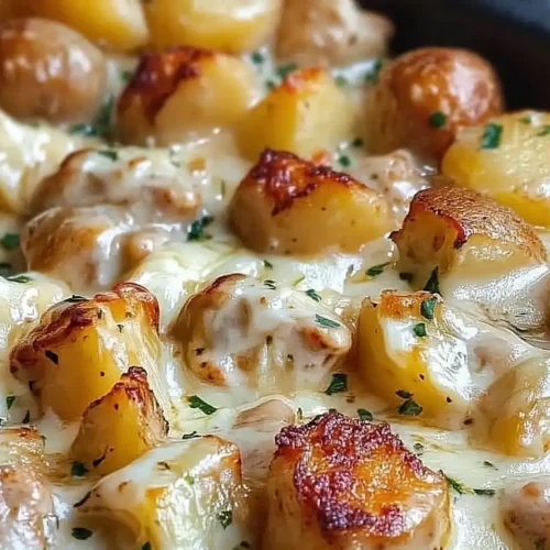Garlic Parmesan Crockpot Chicken and Potatoes