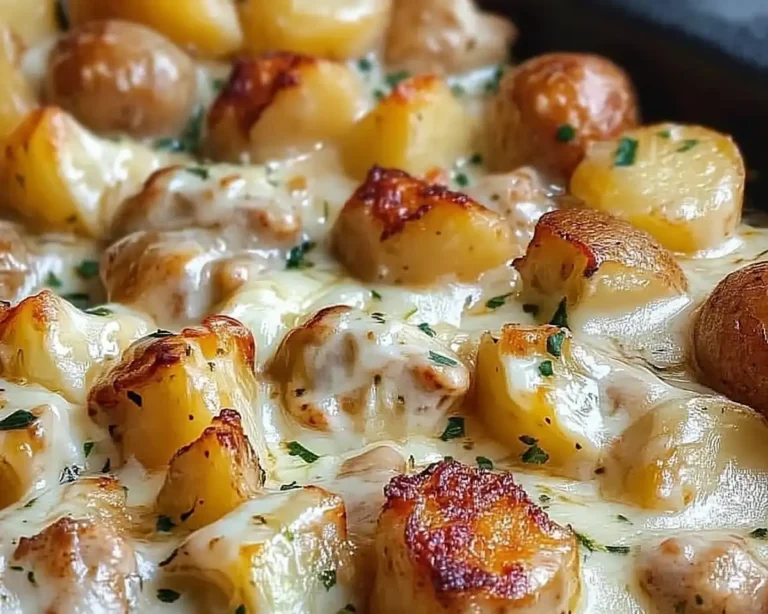 Garlic Parmesan Crockpot Chicken and Potatoes