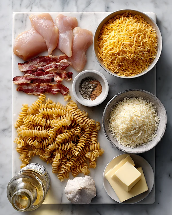 Easy Chicken Bacon Ranch Pasta 2 Healthy Dinner Recipe Crockpot