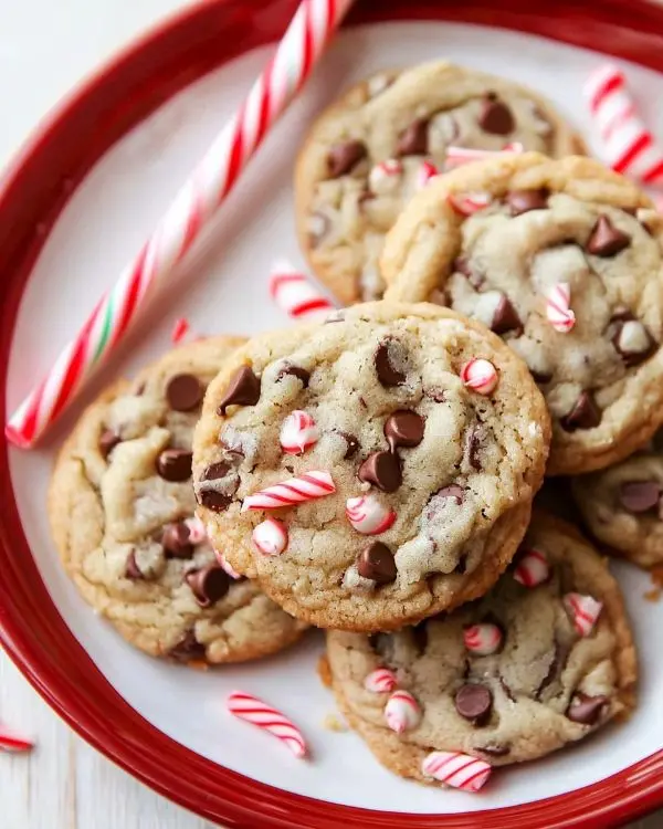 Peppermint Bark Cookie Bites 3 Peppermint Chocolate Chip Cookies Recipe