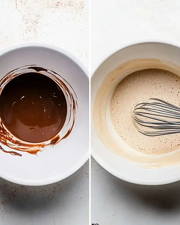 Preparation of Homemade Brownie Cookies Dessert