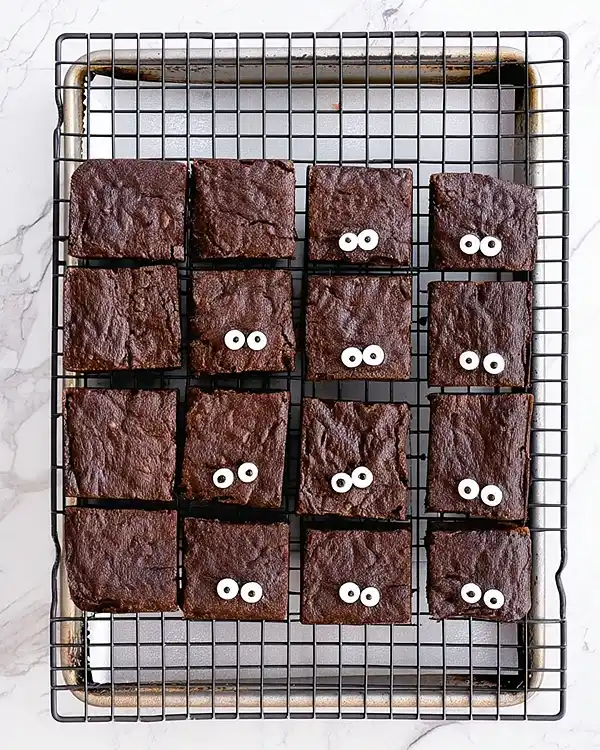 Spooky Mummy Brownies 2 Preparing the Spooky Mummy Brownies