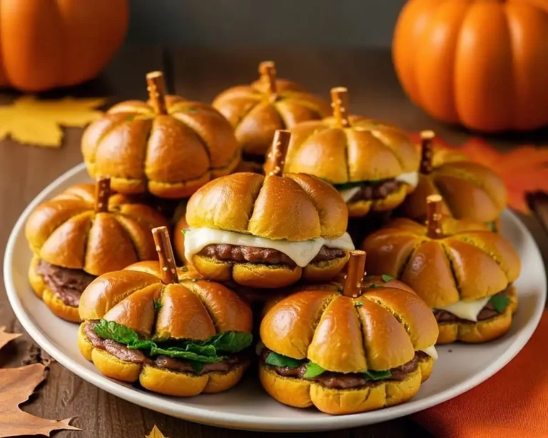 Pumpkin-Shaped Sliders