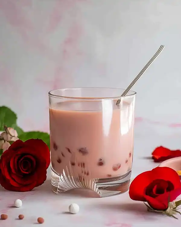 Rose Milk Tea with Boba 5 Rose Milk Tea with Boba Recipe
