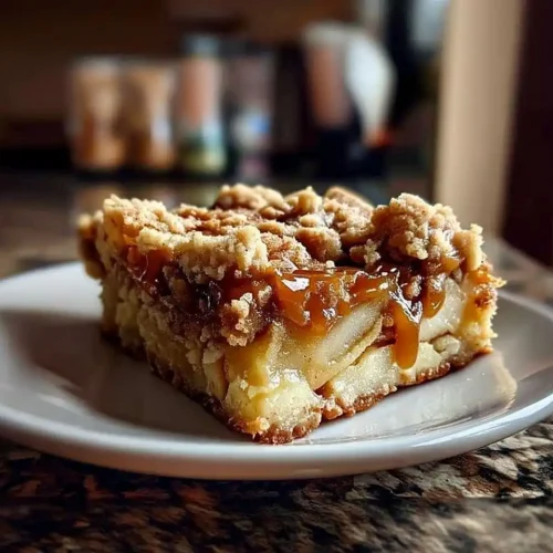 Salted Caramel Apple Bars