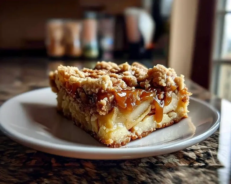 Salted Caramel Apple Bars