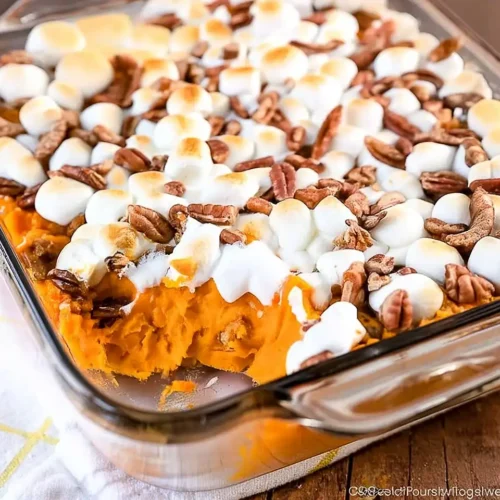 Sweet Potato Casserole with Marshmallows