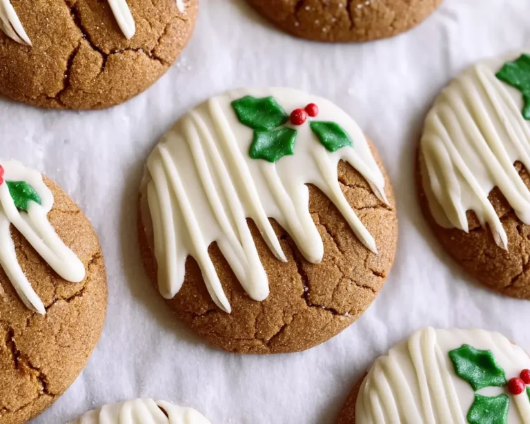 White Chocolate Dipped Maple Cookies