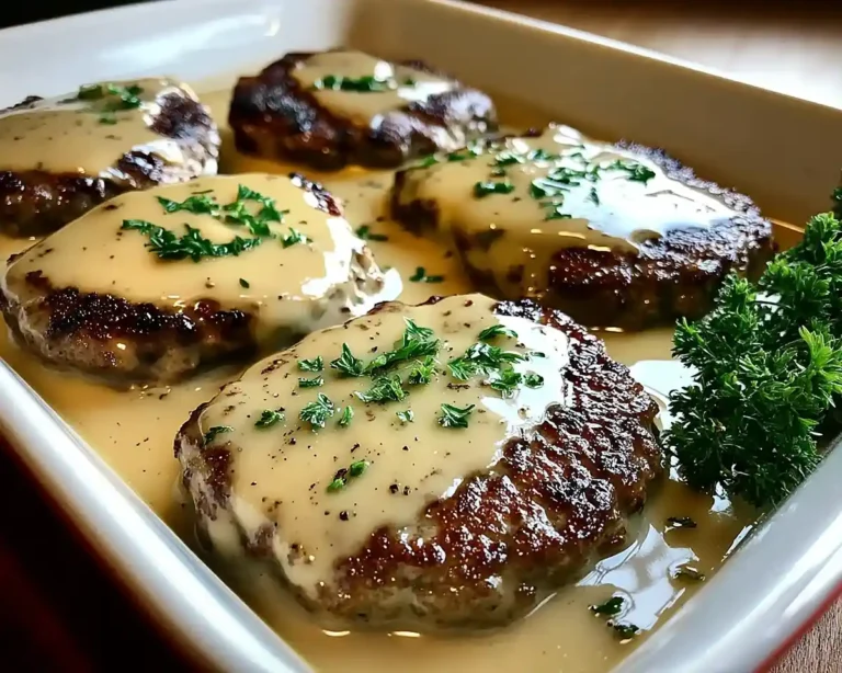 Amish Hamburger Steak Bake Recipe