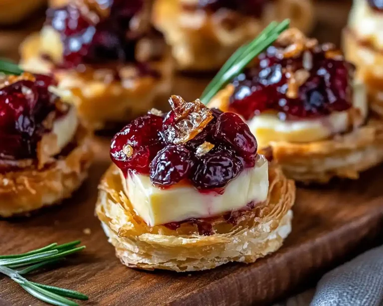 Baked Cranberry Brie Bites